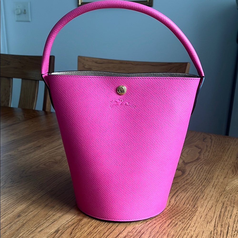 Longchamp Pink Bucket Bag